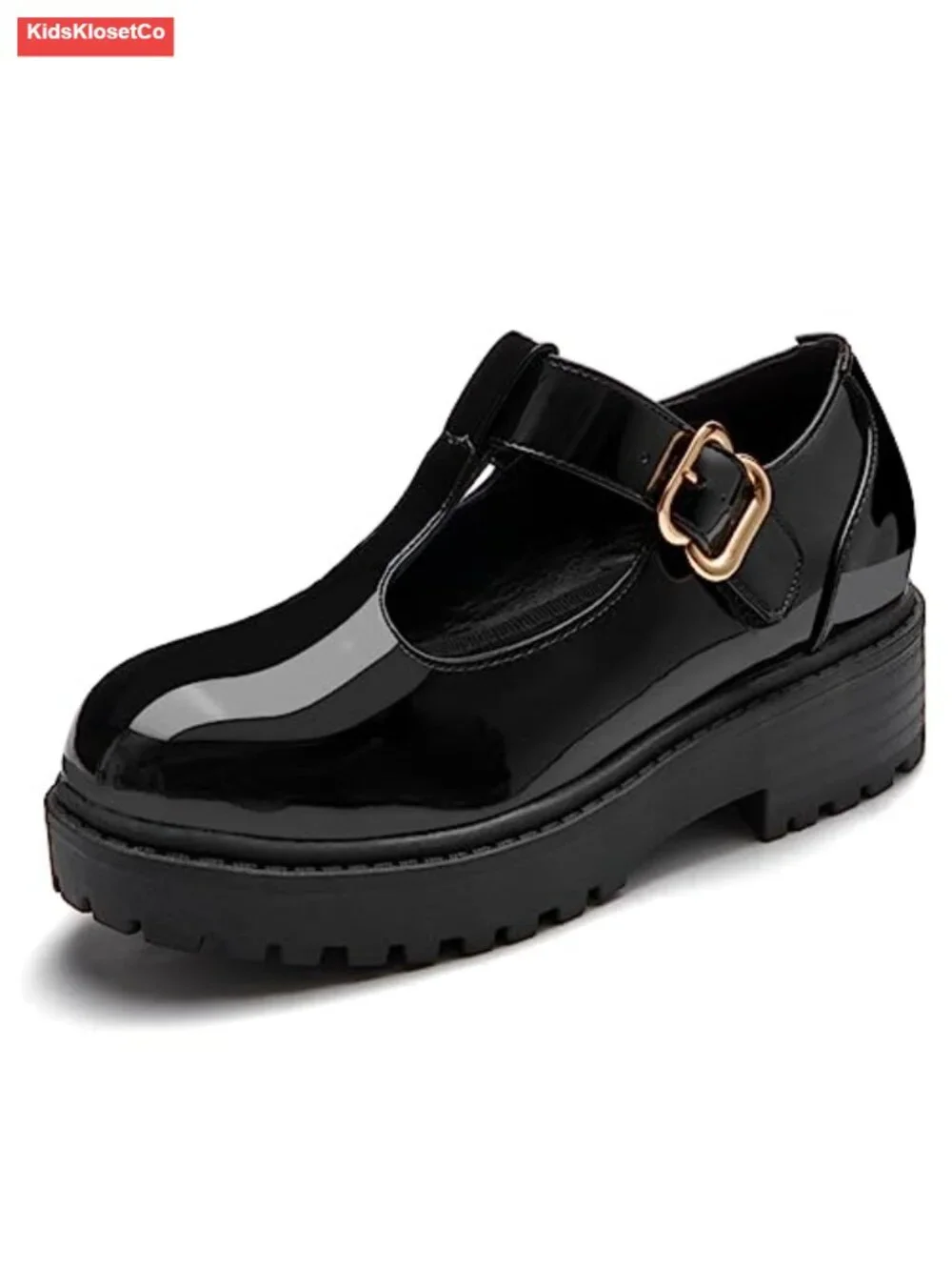 Girls Mary Jane T-Strap Platform Loafer Dress Shoes